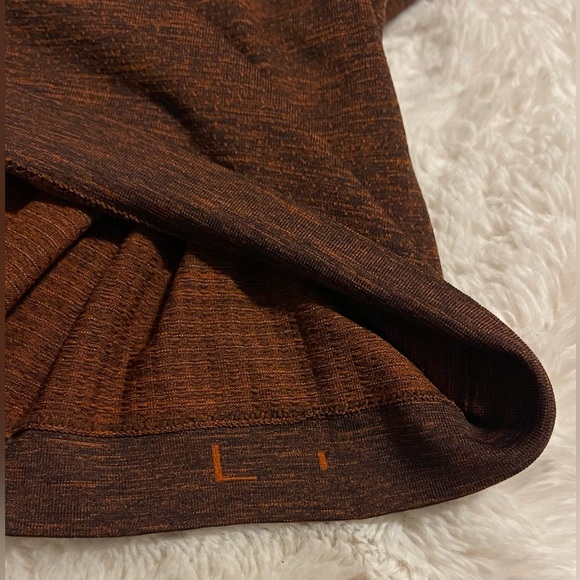 Lululemon Metal Vent Tech 2.0 V Neck Mens Shirt Black/Canyon Orange Sz L - Picture 8 of 10